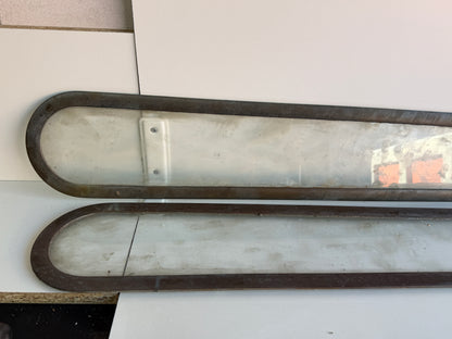 2 x Bronzen patrijspoort 900 x 150 mm