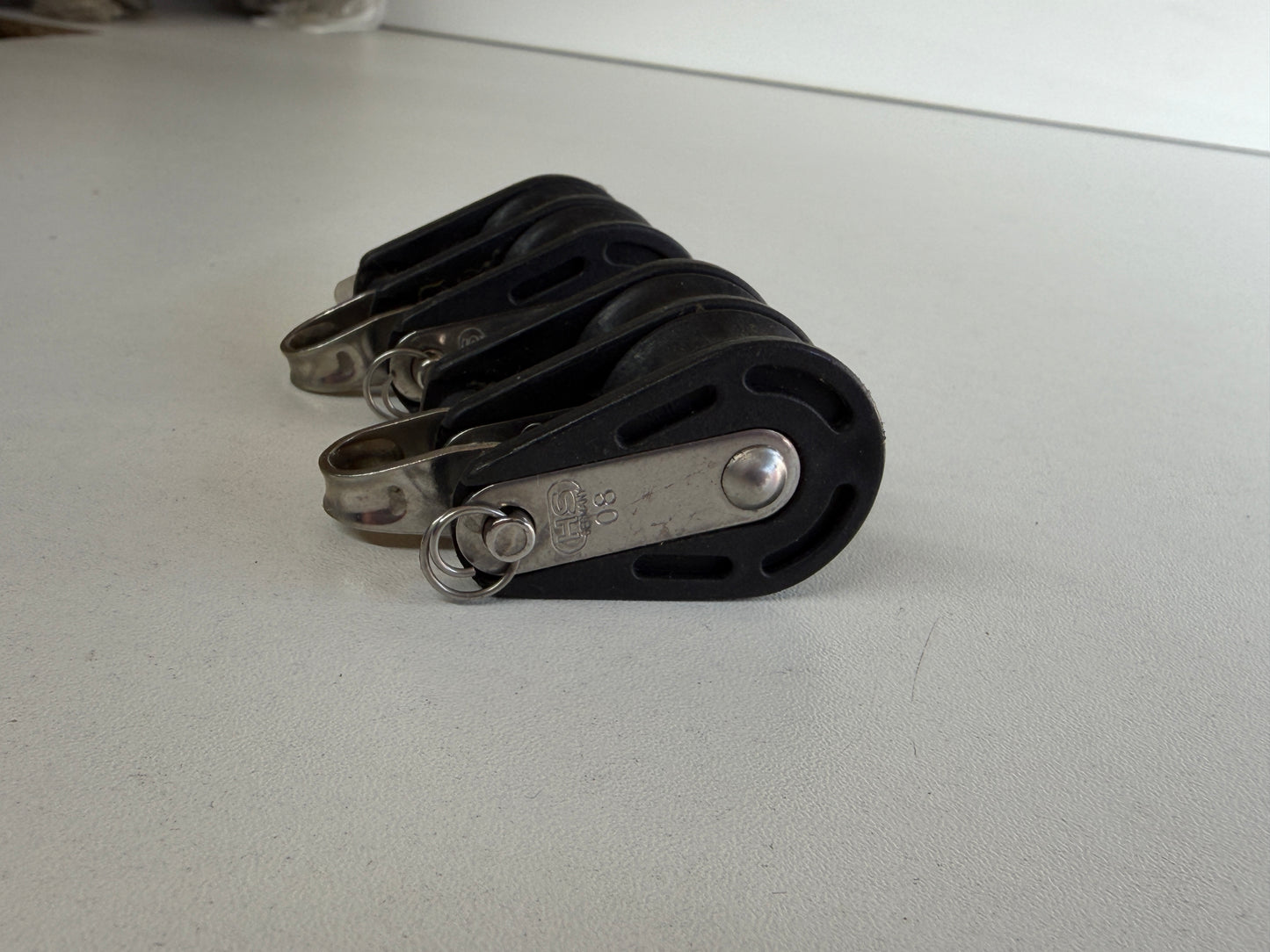 2 x Sprenger 2 schijfs blok 30 mm 8 mm lijn