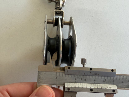 Ermat 2 schijfs blok 40 mm 11 mm lijjn