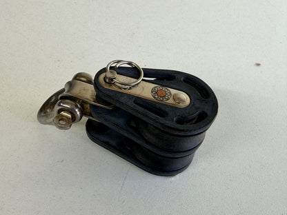 Sprenger 2 schijfs blok 34 mm 10 mm lijjn, gelagerd