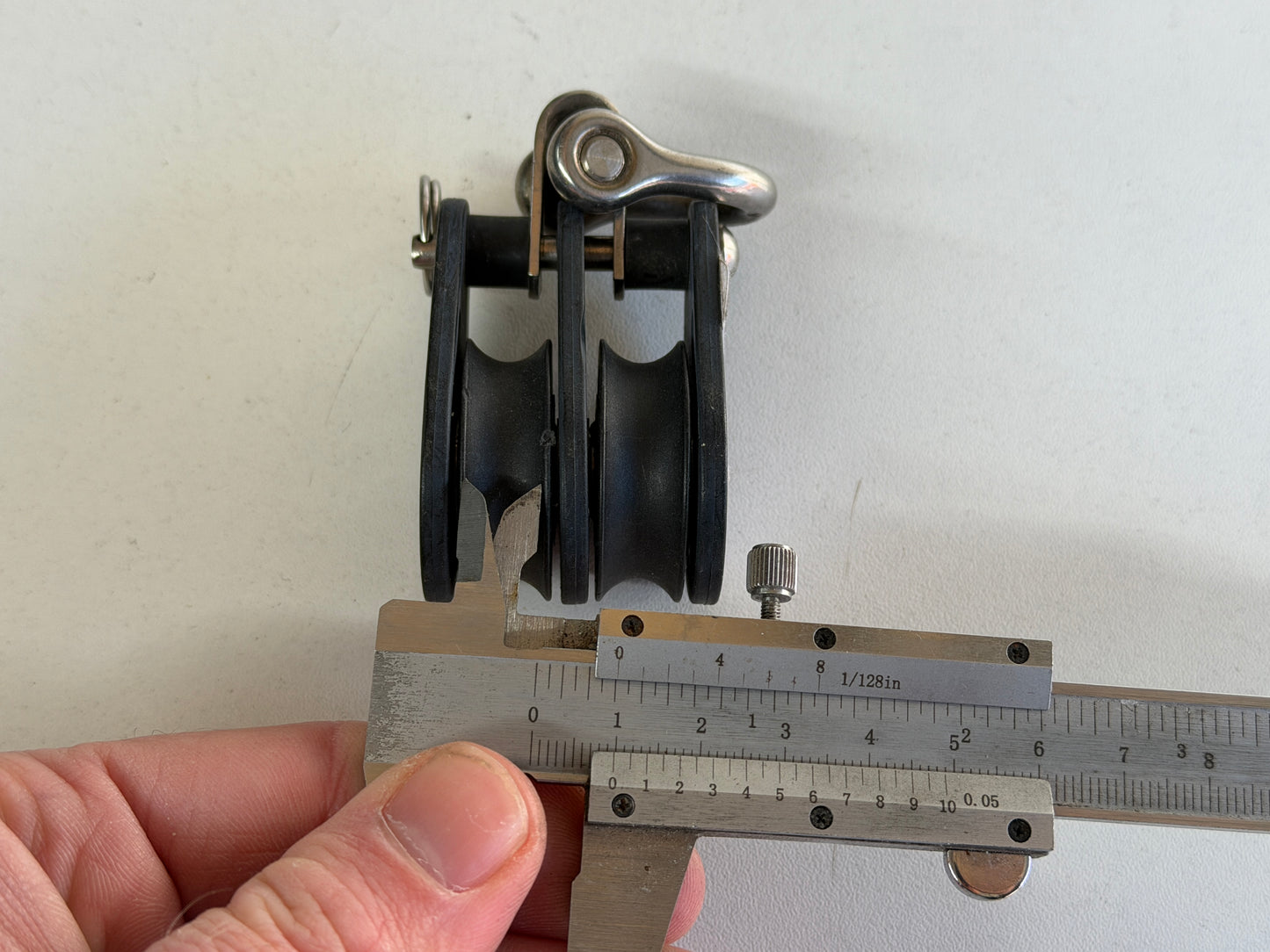 Sprenger 2 schijfs blok 34 mm 10 mm lijjn, gelagerd