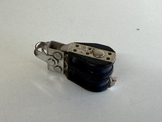 Harken 2 schijfs blok 30 mm 8 mm lijjn, gelagerd