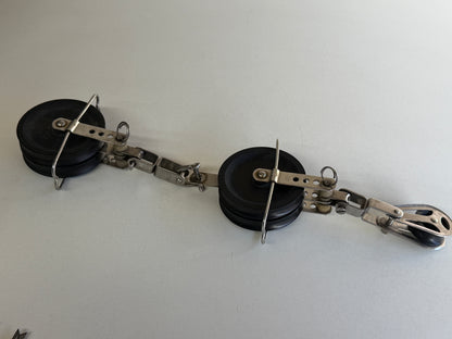 Sprenger grootschoot,  2 schijfs blok 80 mm 11 mm lijn