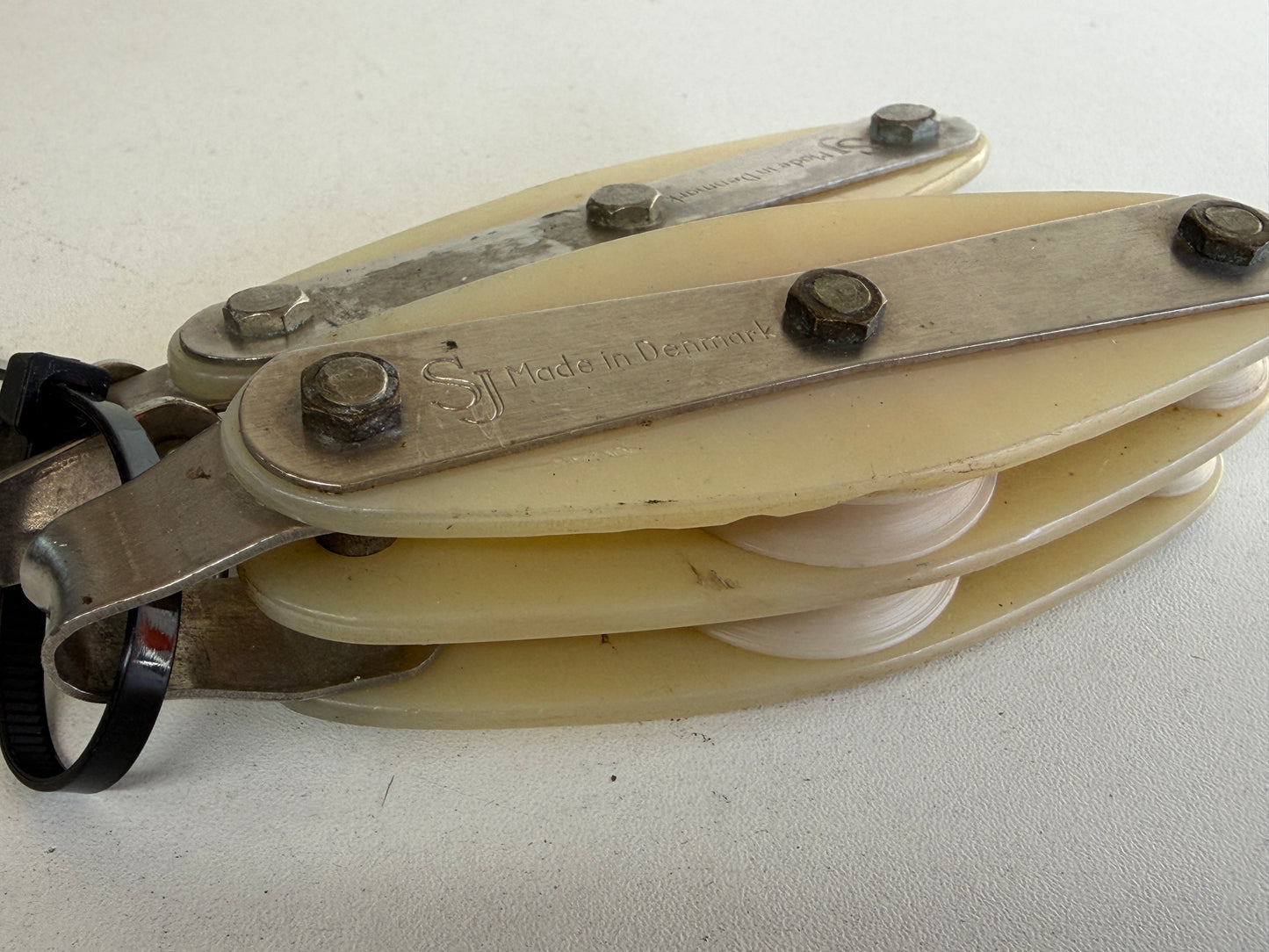 SJ vioolblok + 1 schijfs blok met wartel 37 mm tot 8 mm lijn