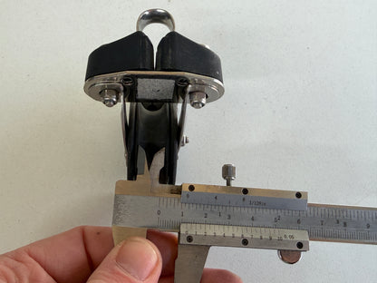 Sail speed 1 schijfs blok 47 mm tot 12 mm lijn, schootklem