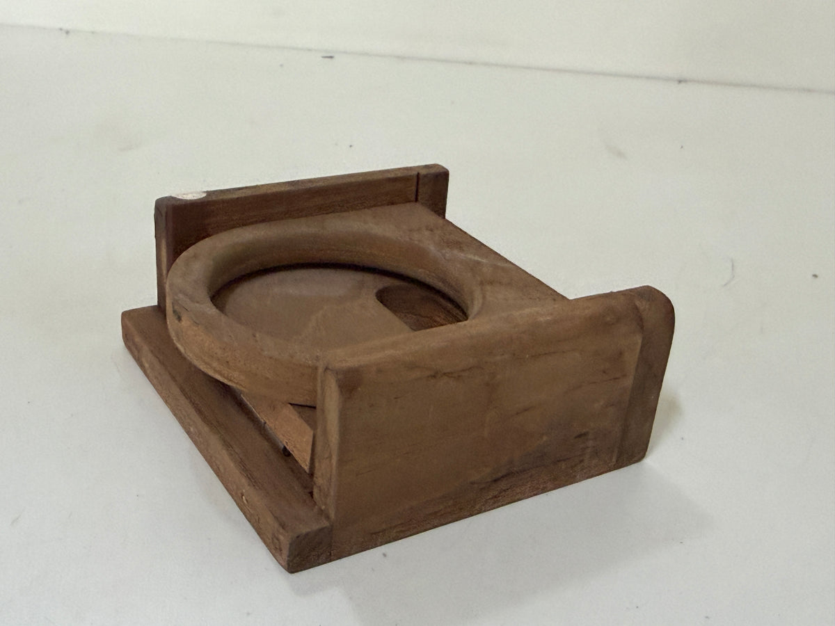 Houten bekerhouder inklapbaar