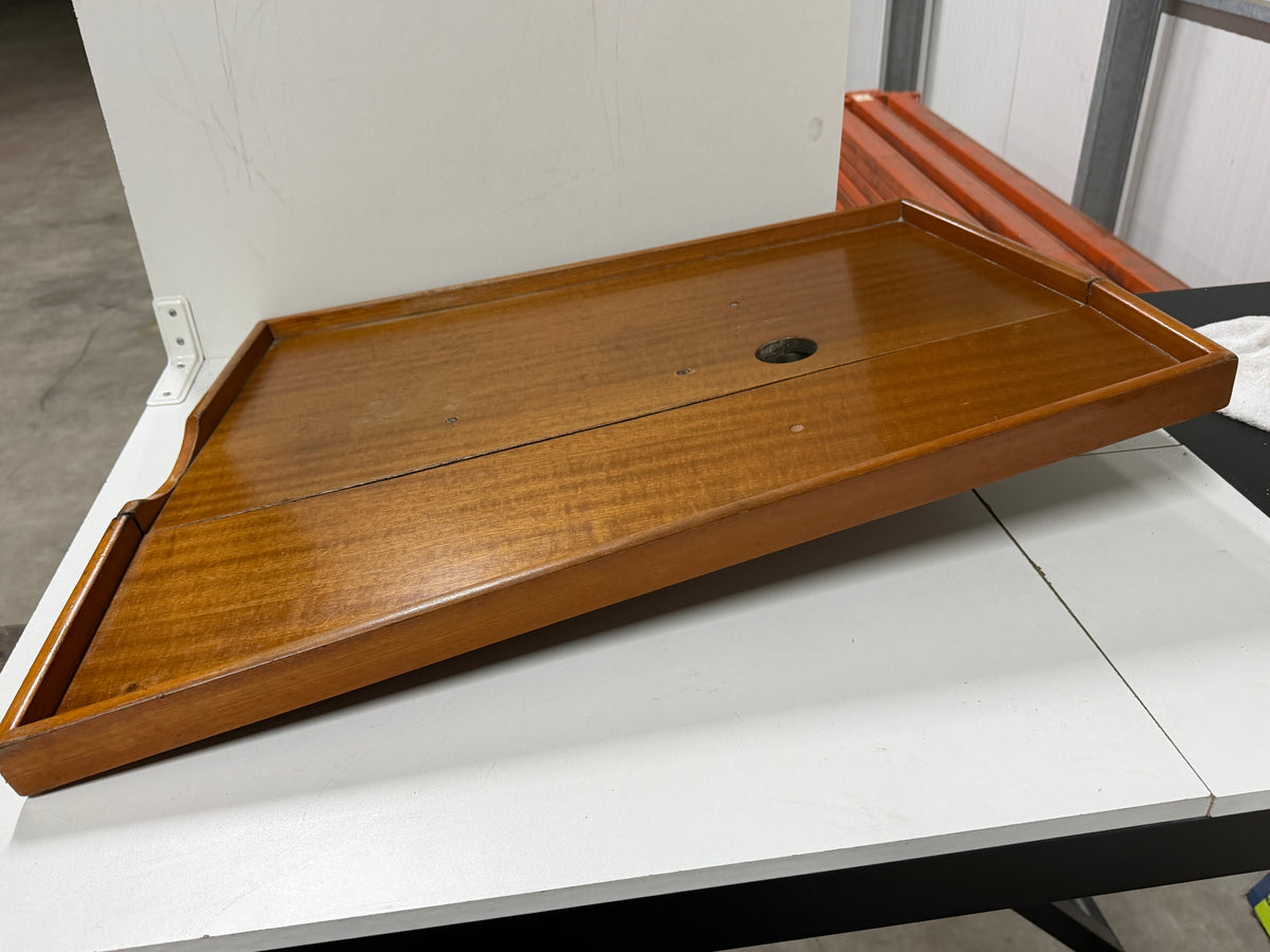 Houten kajuittafel / tafelblad inklapbaar 85x68/50m