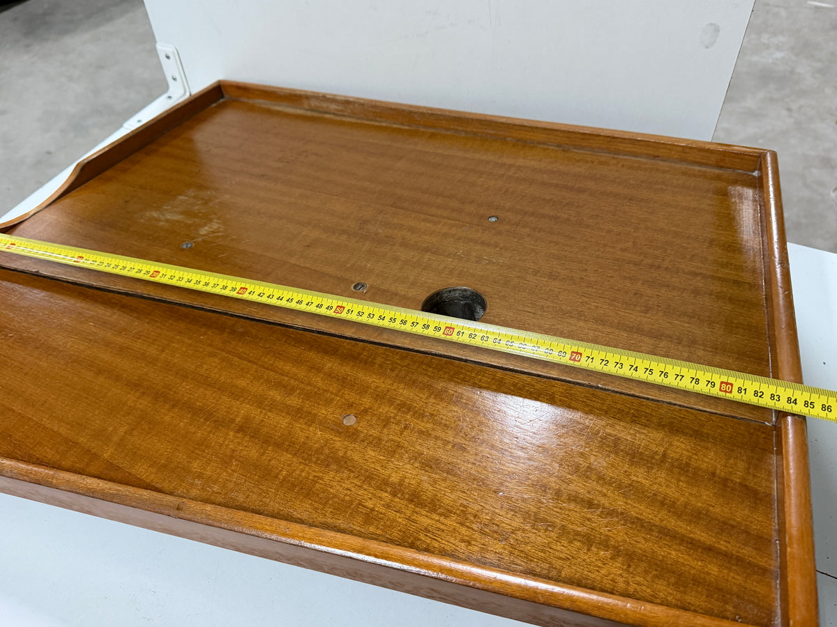 Houten kajuittafel / tafelblad inklapbaar 85x68/50m