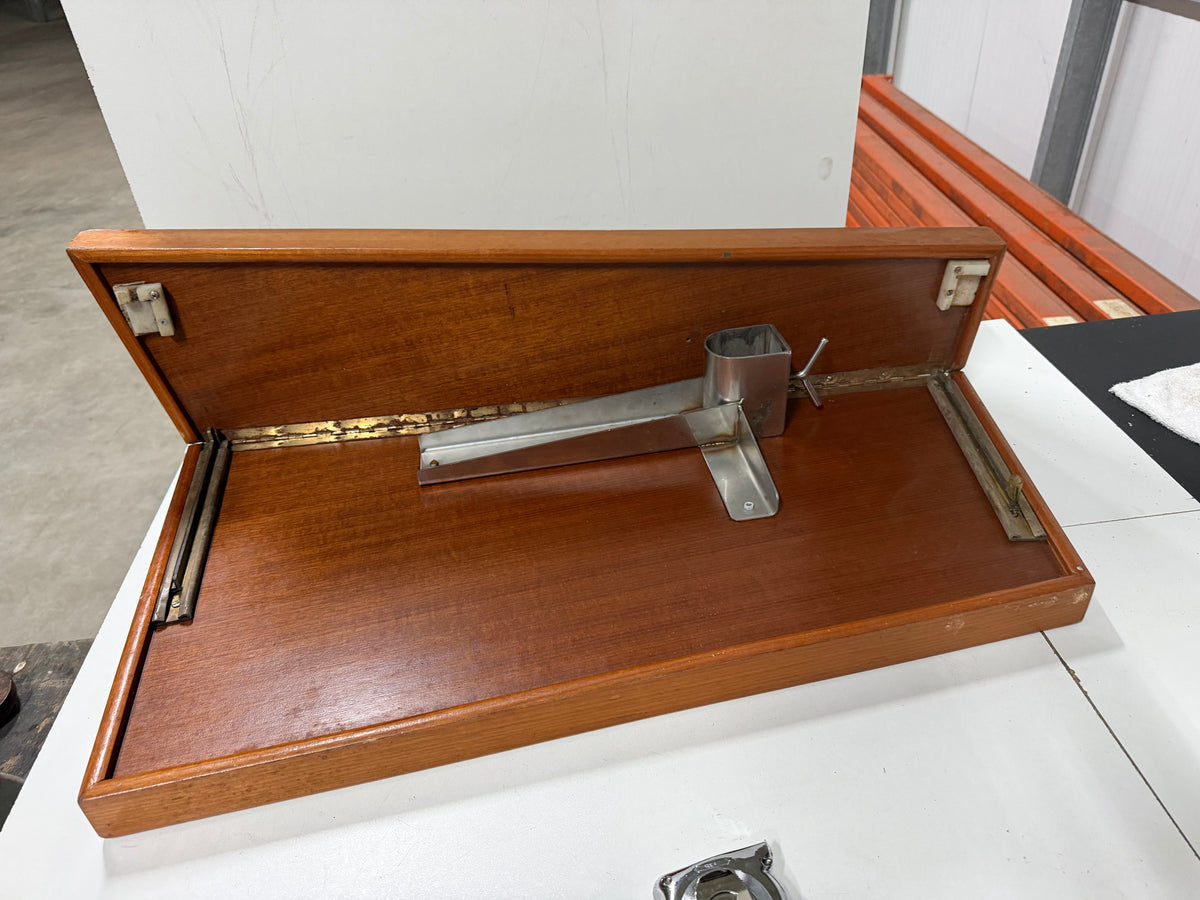 Houten kajuittafel / tafelblad inklapbaar 85x68/50m