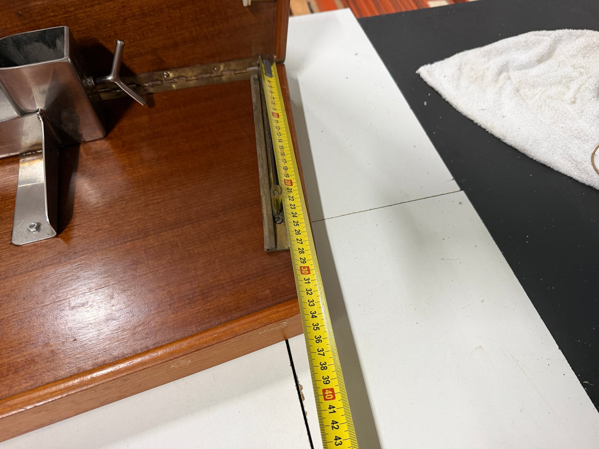 Houten kajuittafel / tafelblad inklapbaar 85x68/50m