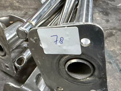 6 x RVS scepter 46 cm met scepterpot