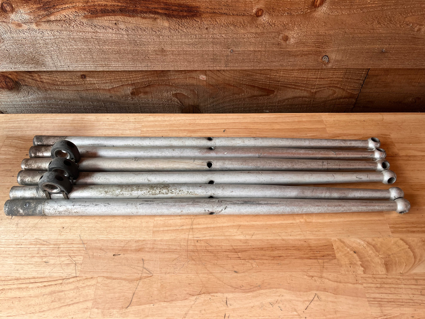6 aluminium scepters 63 cm