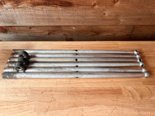 6 aluminium scepters 63 cm