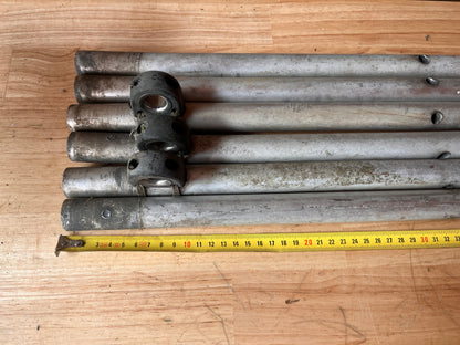 6 aluminium scepters 63 cm