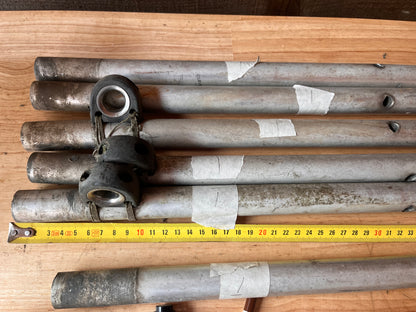 6 aluminium scepters 63 cm