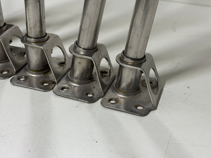 6 x RVS scepter 51 cm met scepterpot