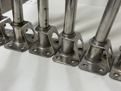 6 x RVS scepter 51 cm met scepterpot