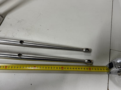 6 x RVS scepter 51 cm met scepterpot