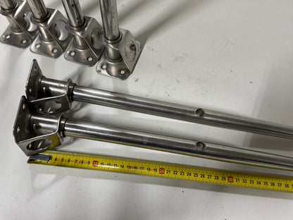 6 x RVS scepter 51 cm met scepterpot