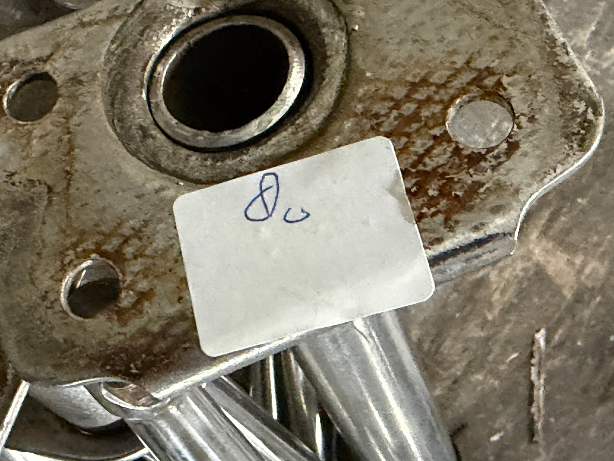 6 x RVS scepter 51 cm met scepterpot
