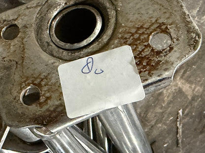 6 x RVS scepter 51 cm met scepterpot