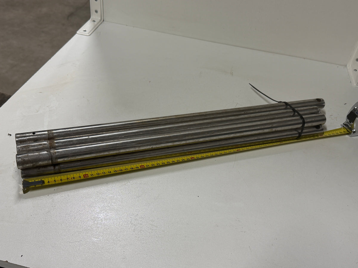 6 x Aluminium scepter 64 cm/60 cm