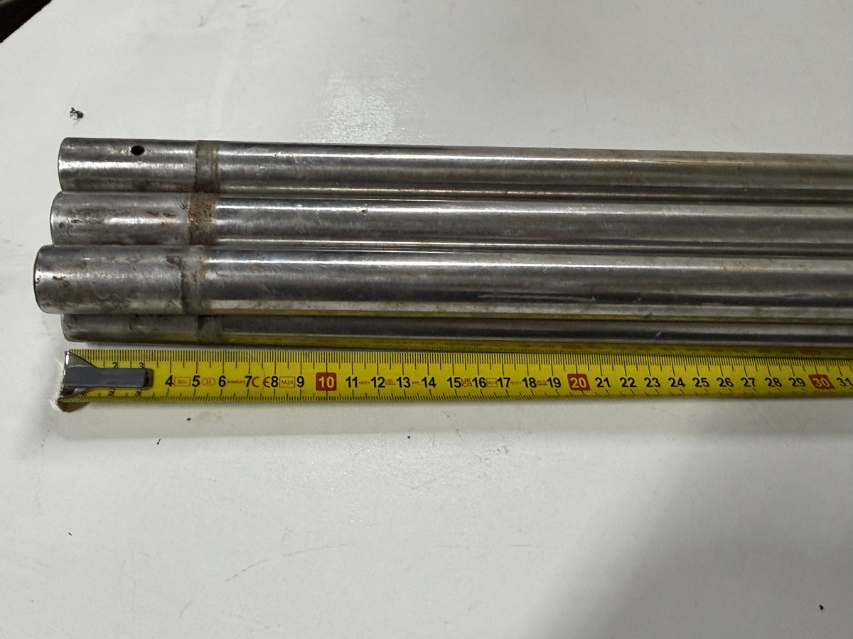 6 x Aluminium scepter 64 cm/60 cm