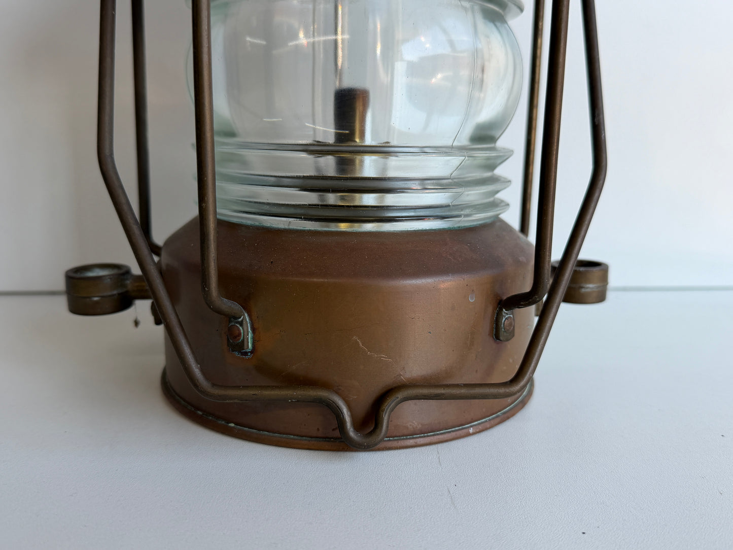 Olielamp / Scheepslantaarn Ankerlicht messing/koper 33 cm