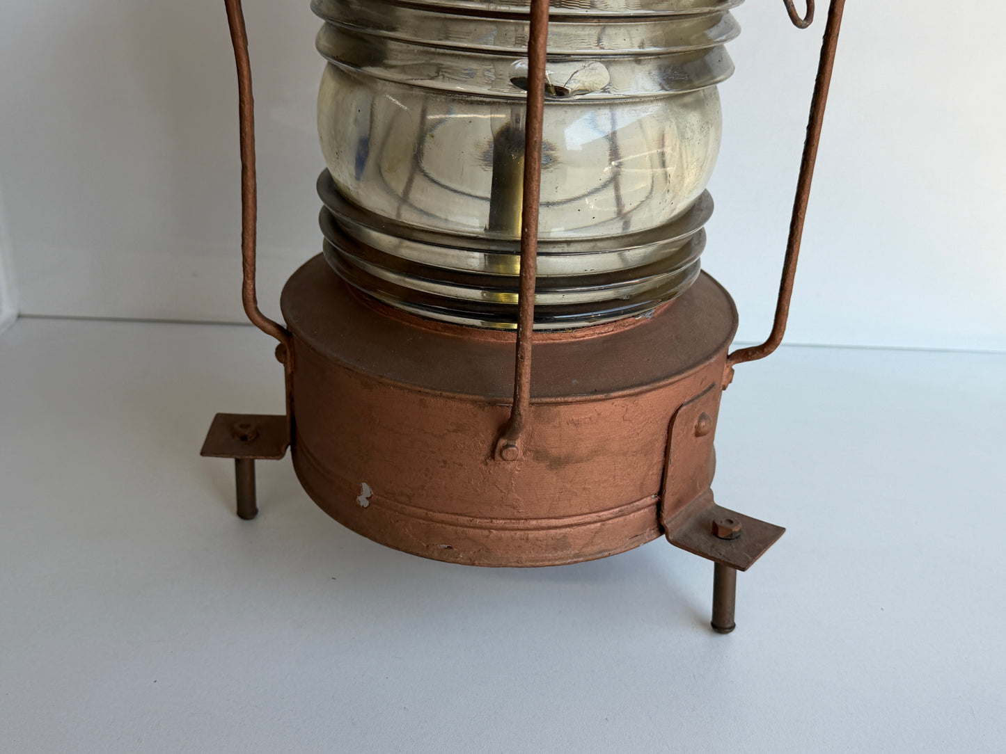 Scheepslantaarn met vitting 32 cm hoog
