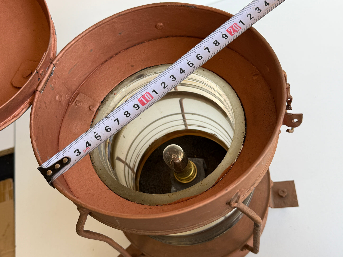 Scheepslantaarn met vitting 32 cm hoog