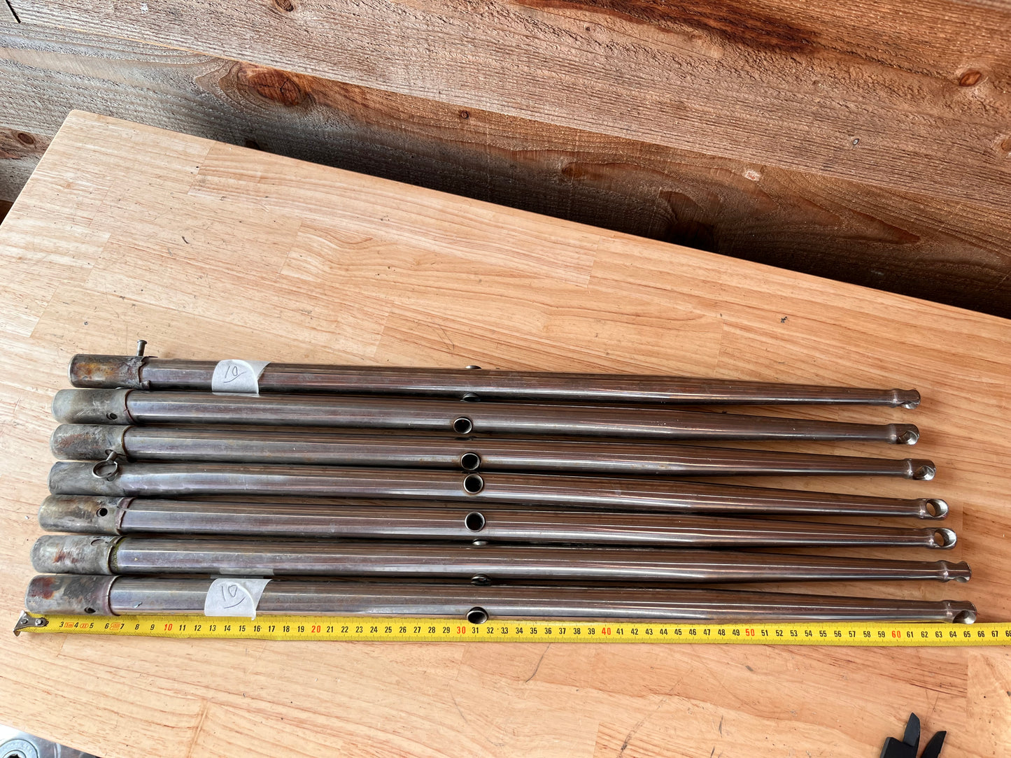 6 rvs scepters 65 cm