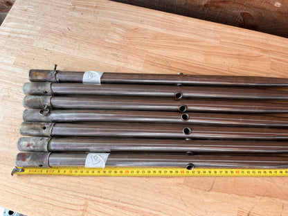 6 rvs scepters 65 cm