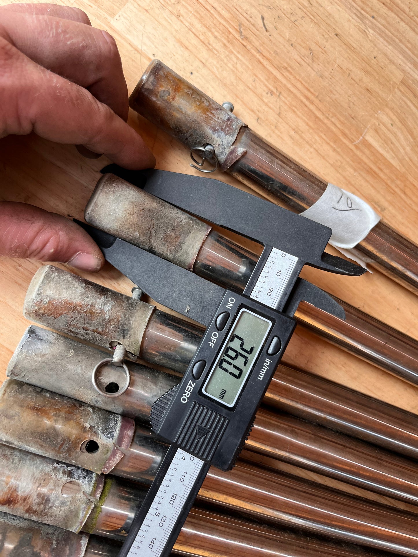 6 rvs scepters 65 cm