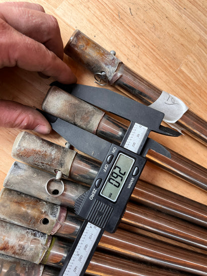 6 rvs scepters 65 cm