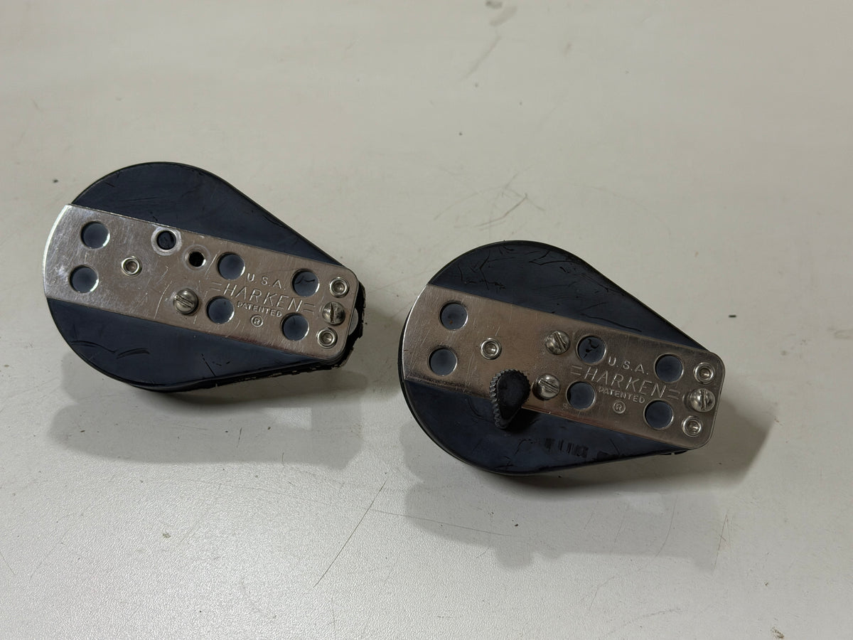 2 x Harken schildpadblokken / ratel / gelagerd 75 mm