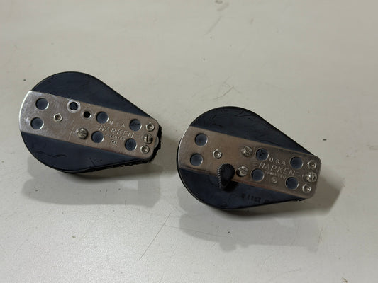 2 x Harken schildpadblokken / ratel / gelagerd 75 mm