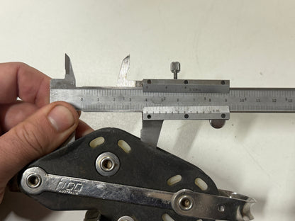 Fico / Ronstan vioolblok met klem 40 mm tot 10 mm lijn