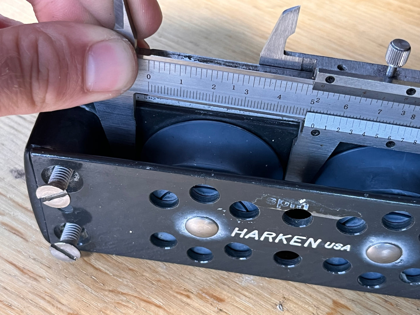 Harken valgeleider / deck organizer 5 schijfs 50 mm