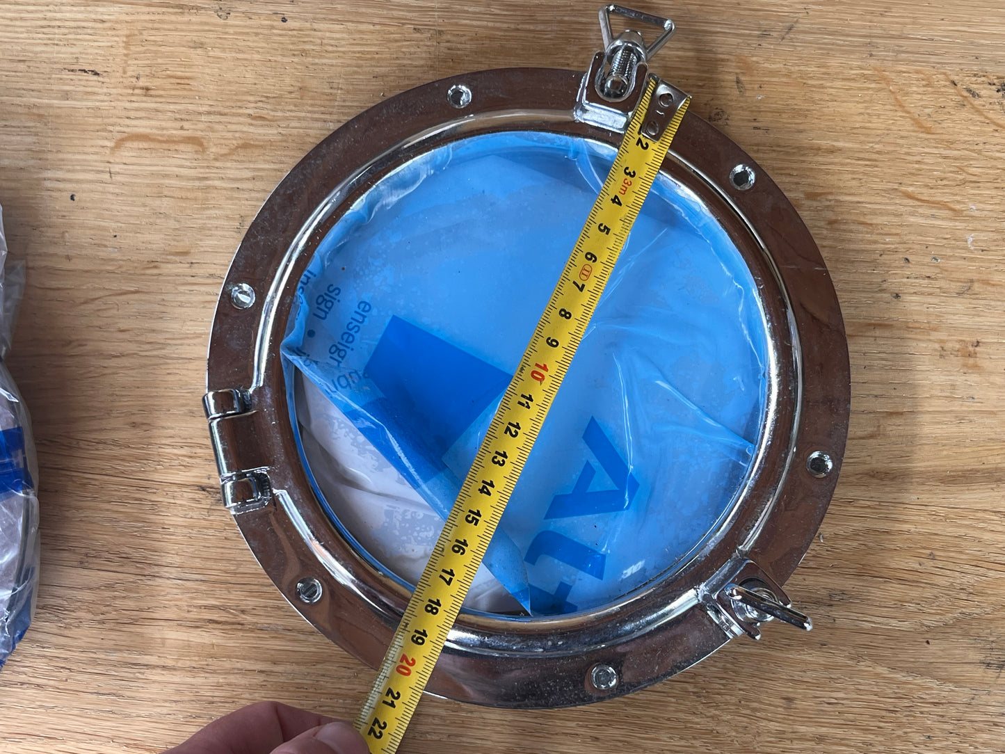 Nieuwe patrijspoort glasmaat 150 mm