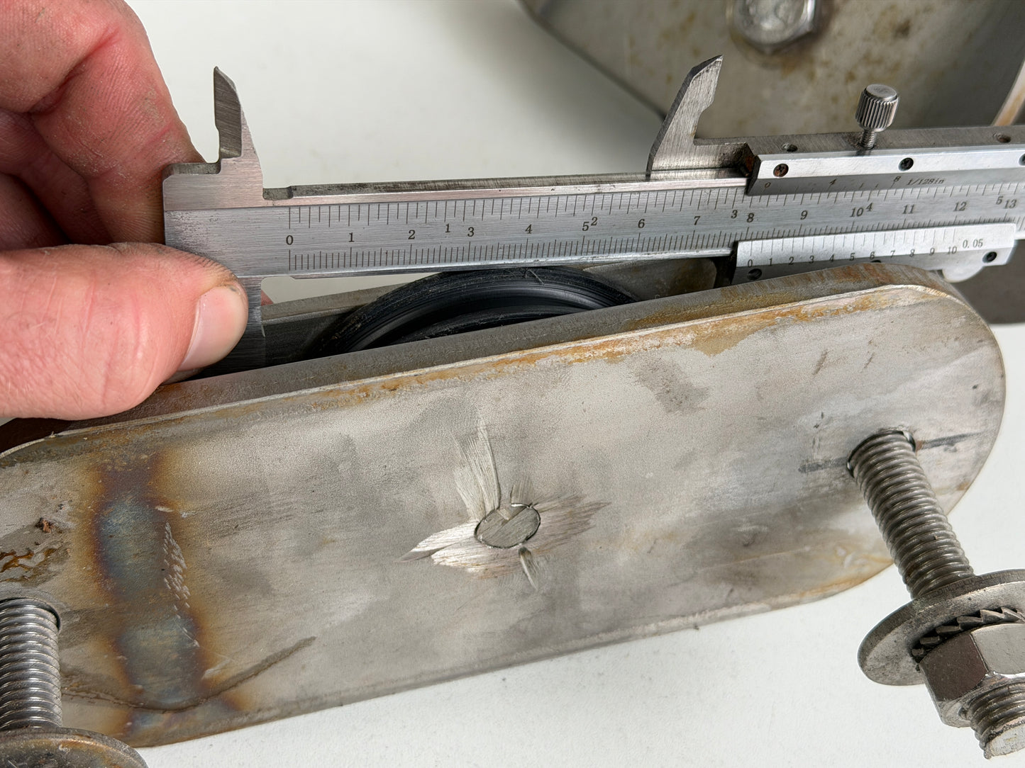 2 x schildpadblok / keerblok 80 mm schijf tot 10 mm lijn