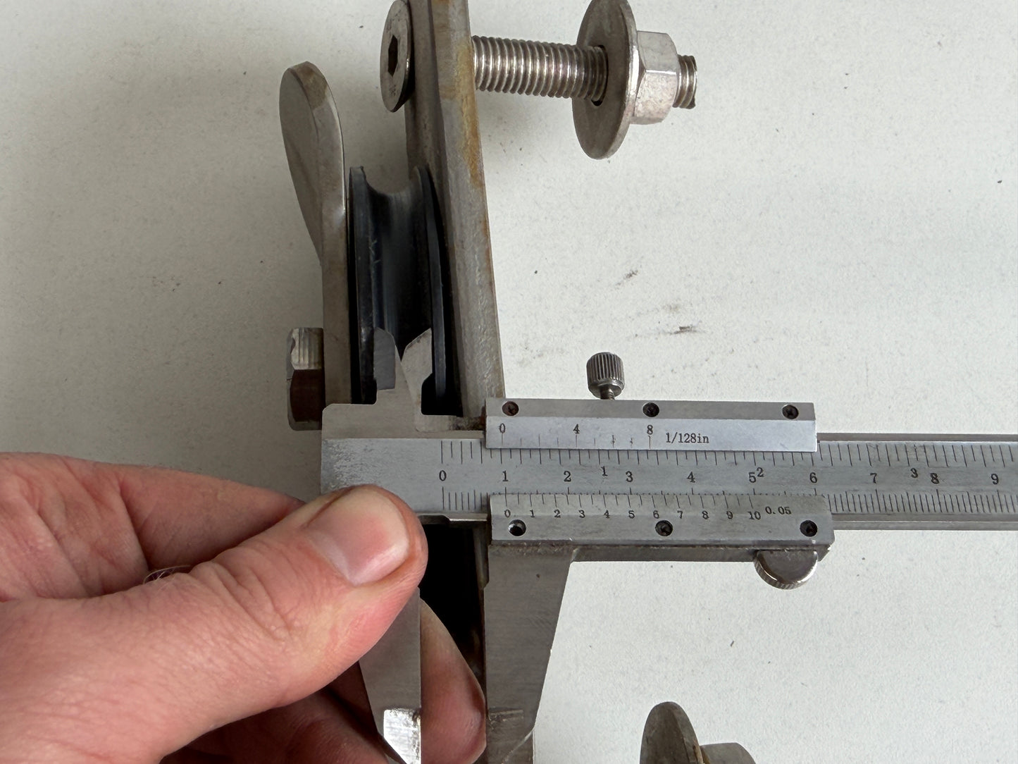 2 x schildpadblok / keerblok 80 mm schijf tot 10 mm lijn