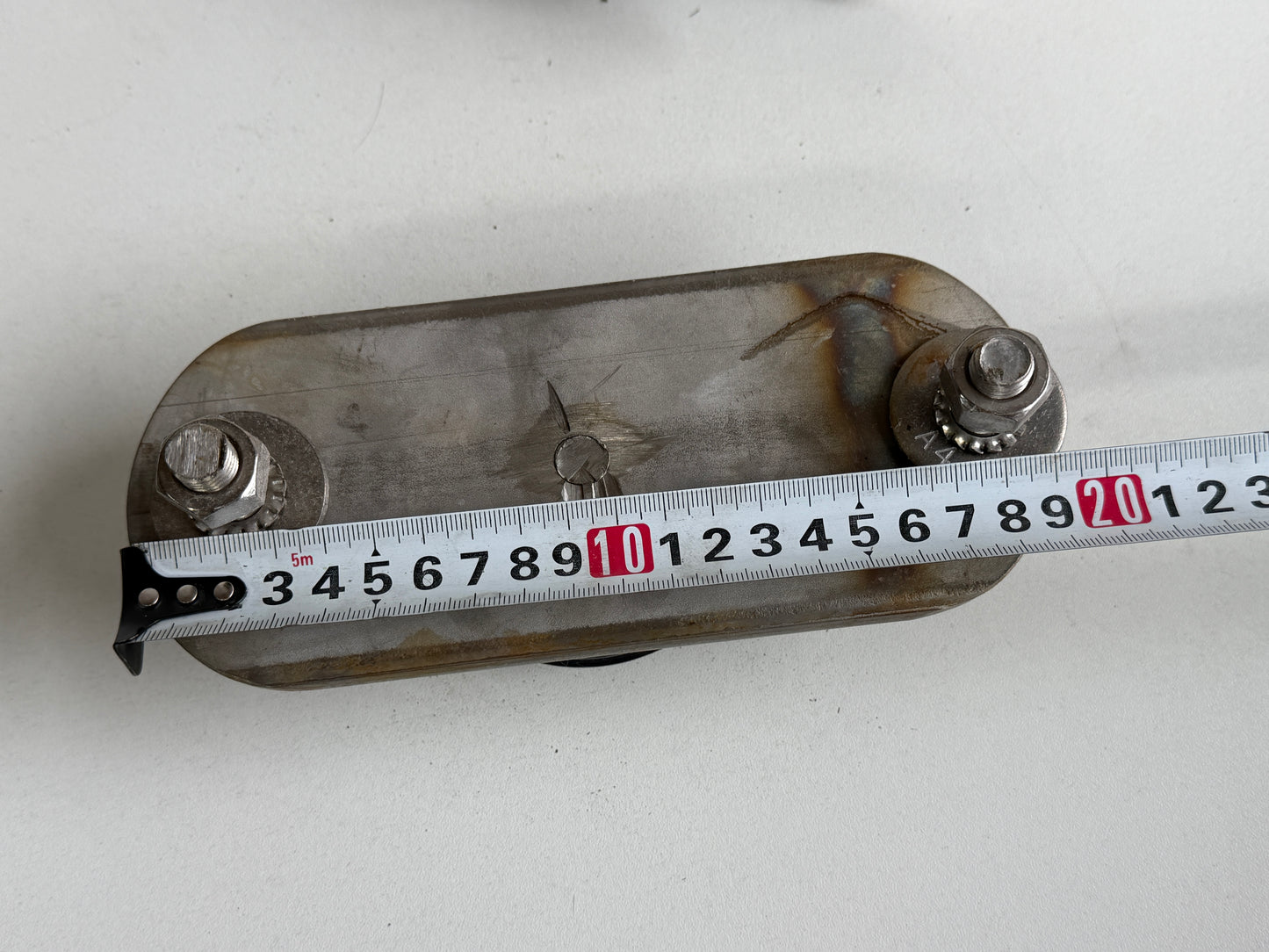 2 x schildpadblok / keerblok 80 mm schijf tot 10 mm lijn