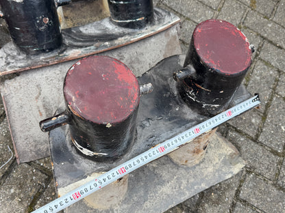 4 x grote zware antieke bolders 50 cm breed