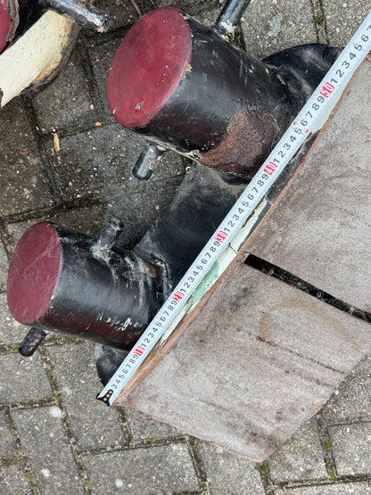 4 x grote zware antieke bolders 50 cm breed