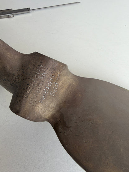 Bronzen schroef D14P12RH rechtsdraaiend
