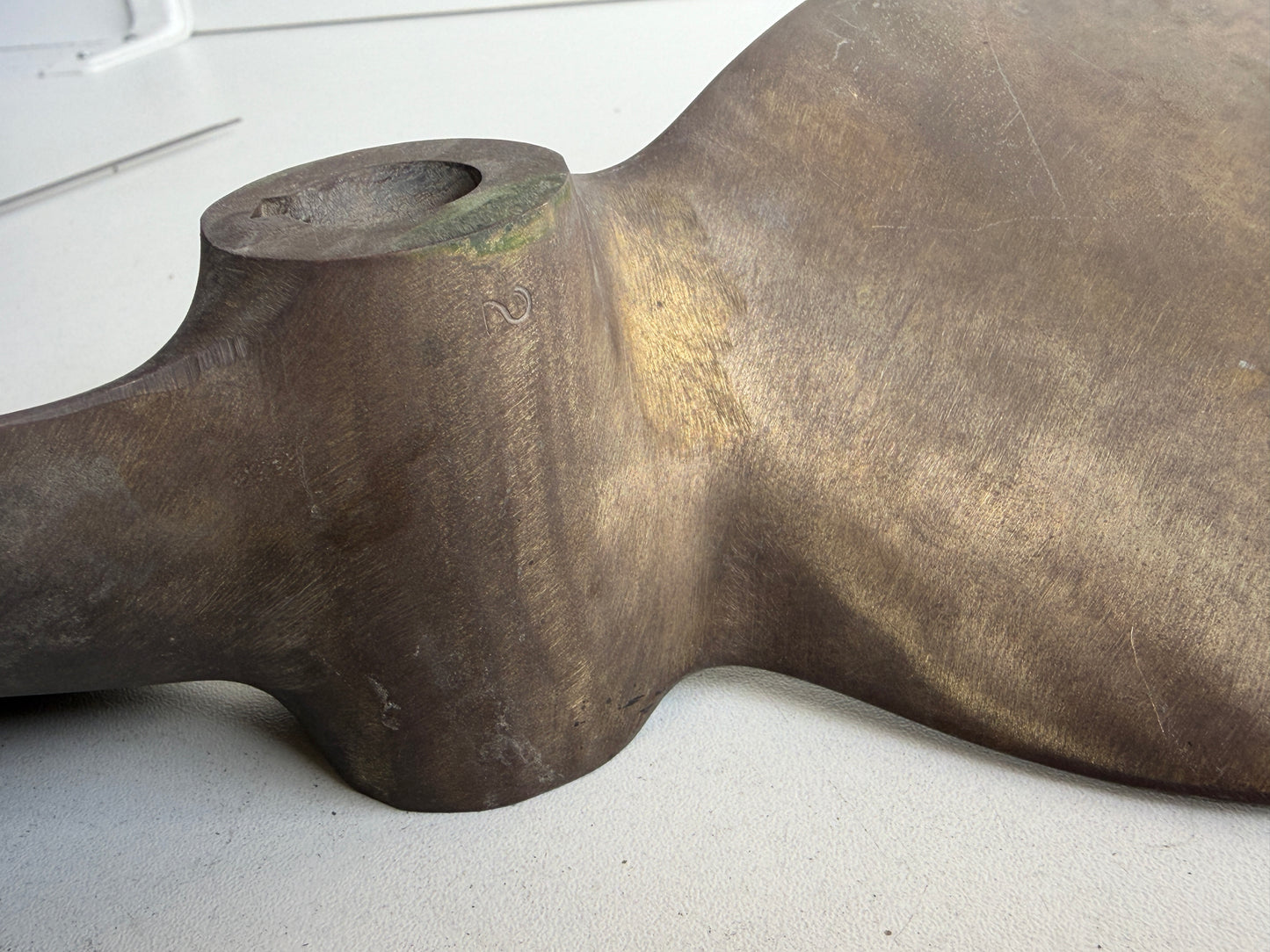 Bronzen schroef D14P12RH rechtsdraaiend