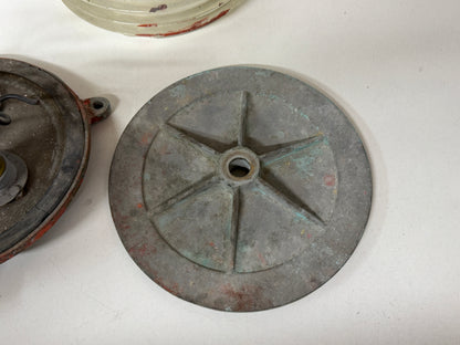 Bronzen lamp / navigatieverlichting diameter 20 cm