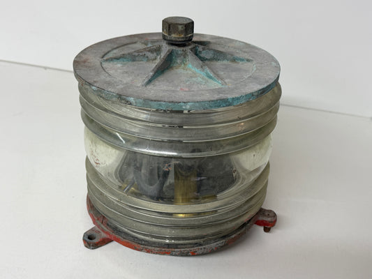 Bronzen lamp / navigatieverlichting diameter 20 cm