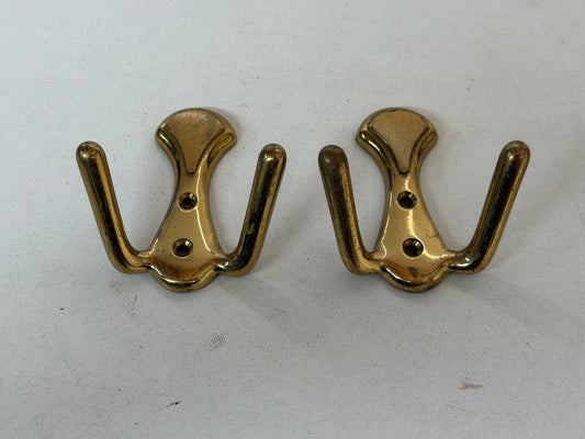 Bronzen / messing haakjes 80 mm