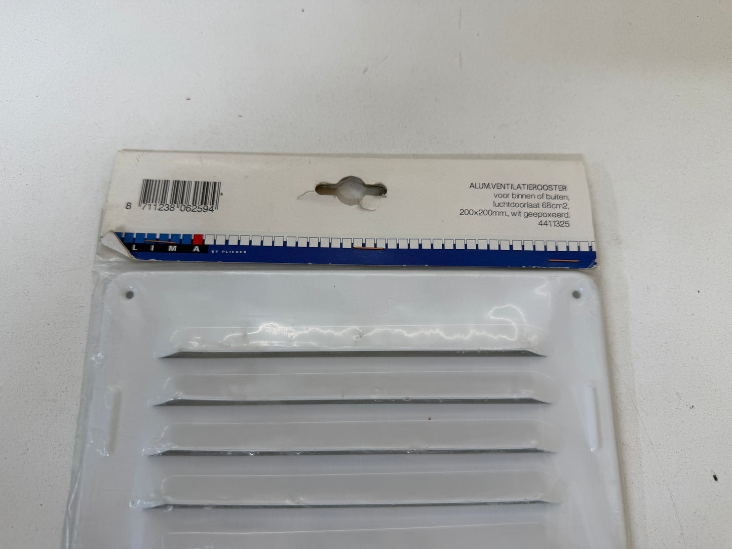 Aluminium ventilatierooster 200 x 200mm NIEUW